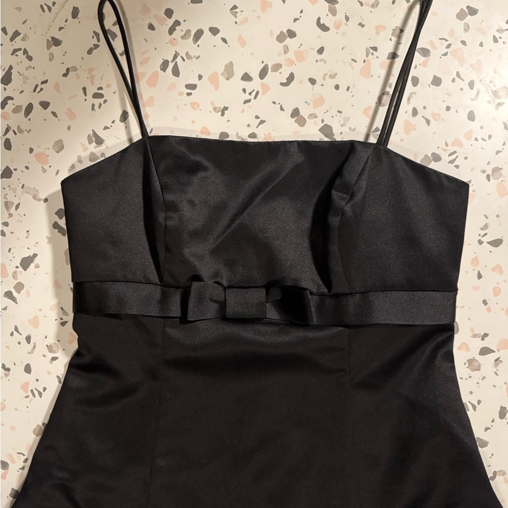 David's Bridal Midi Black Dress